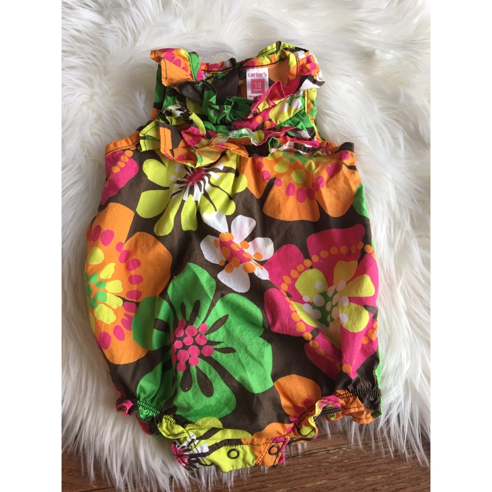 Tropical toddler romper